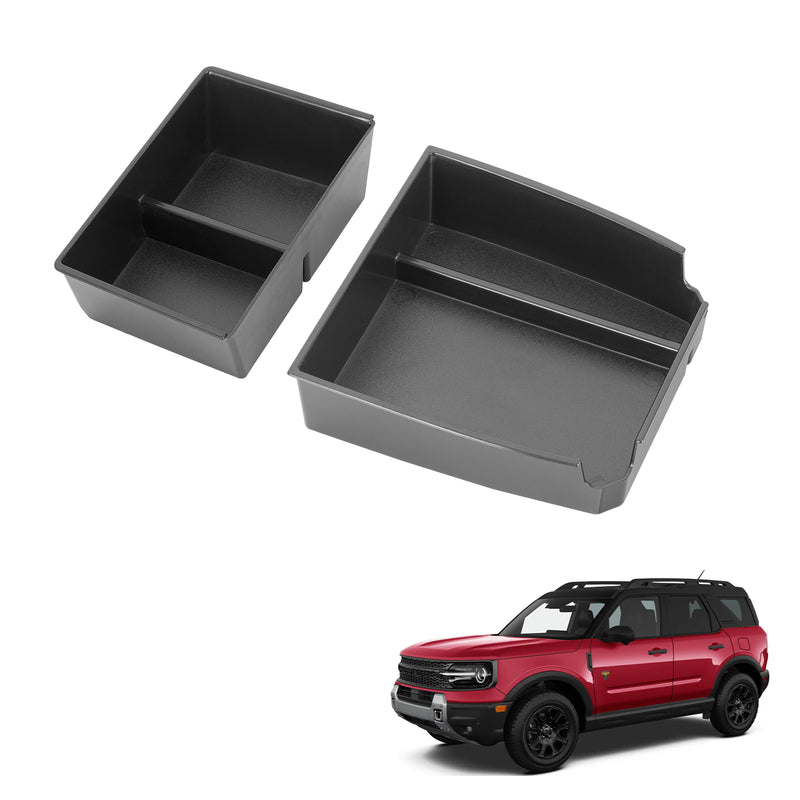 Ford Bronco Sport (2021-2023) Console Organizer - Custom Fit Storage Box (2PCS) (Not compatible for Bronco)