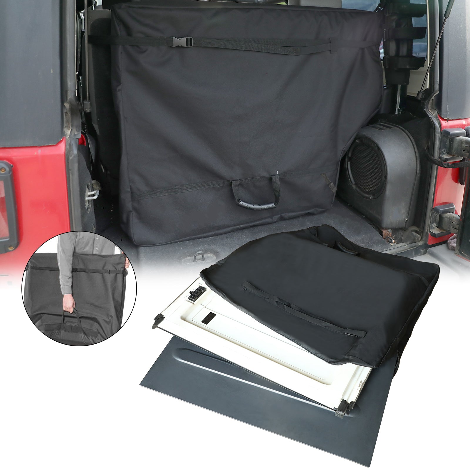 Sunpie Hard Top Freedom Panel Storage Bag Compatible with 2007-2026 Jeep Wrangler JK JKU JL JLU 4xe 2/4 Door & 2019-2026 Jeep Gladiator JT