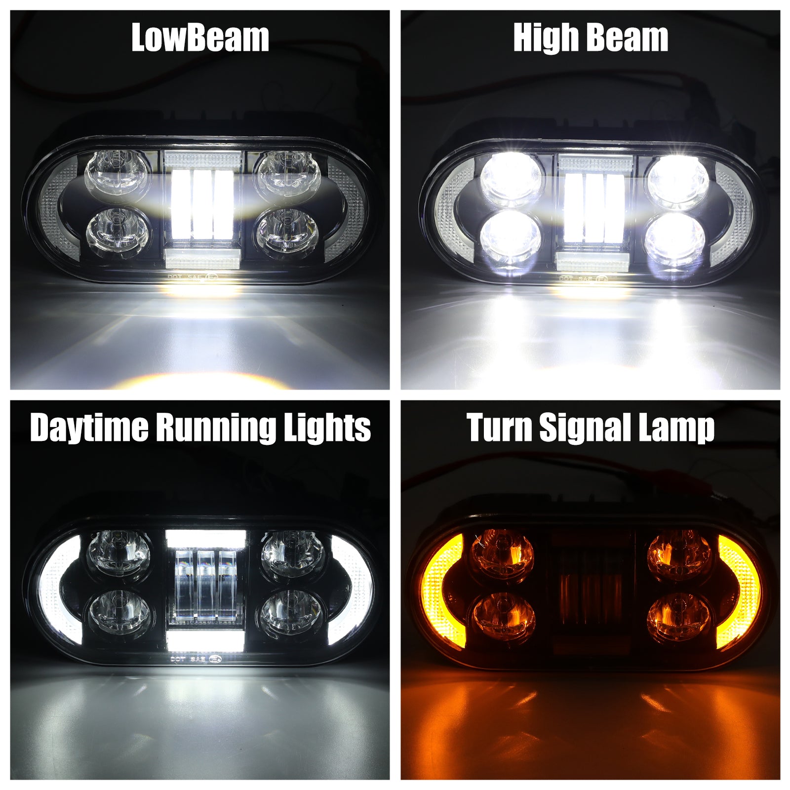LED Headlight with DRL & Turn Signals for Sportster S RH1250S — Sunpie
