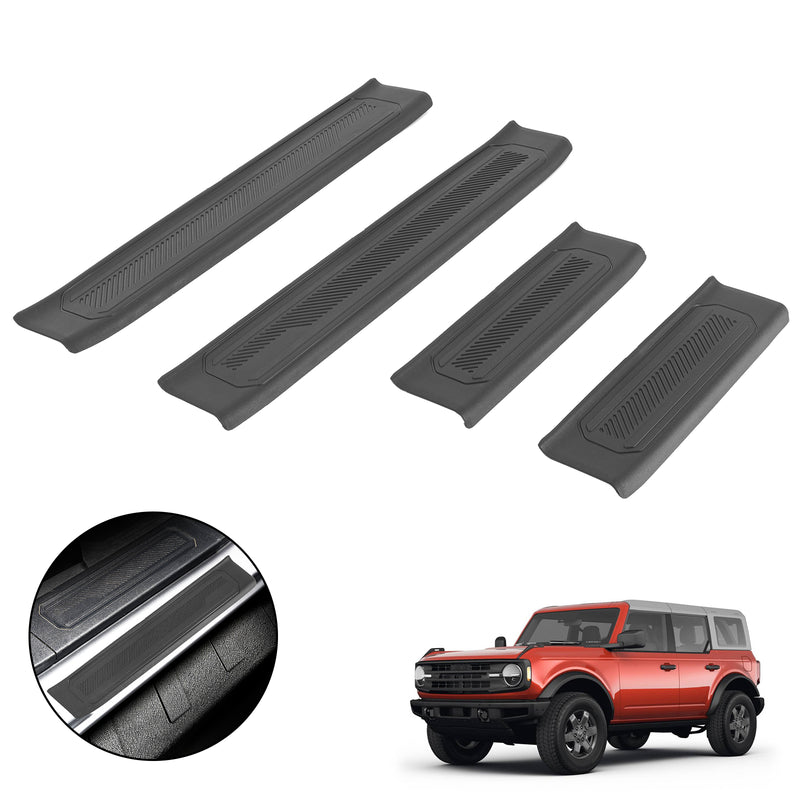 Ford Bronco Door Sill Scuff for 2021-2025 Bronco 4-Door 4 PCS (Not for Bronco 2-Door and Bronco Sport)