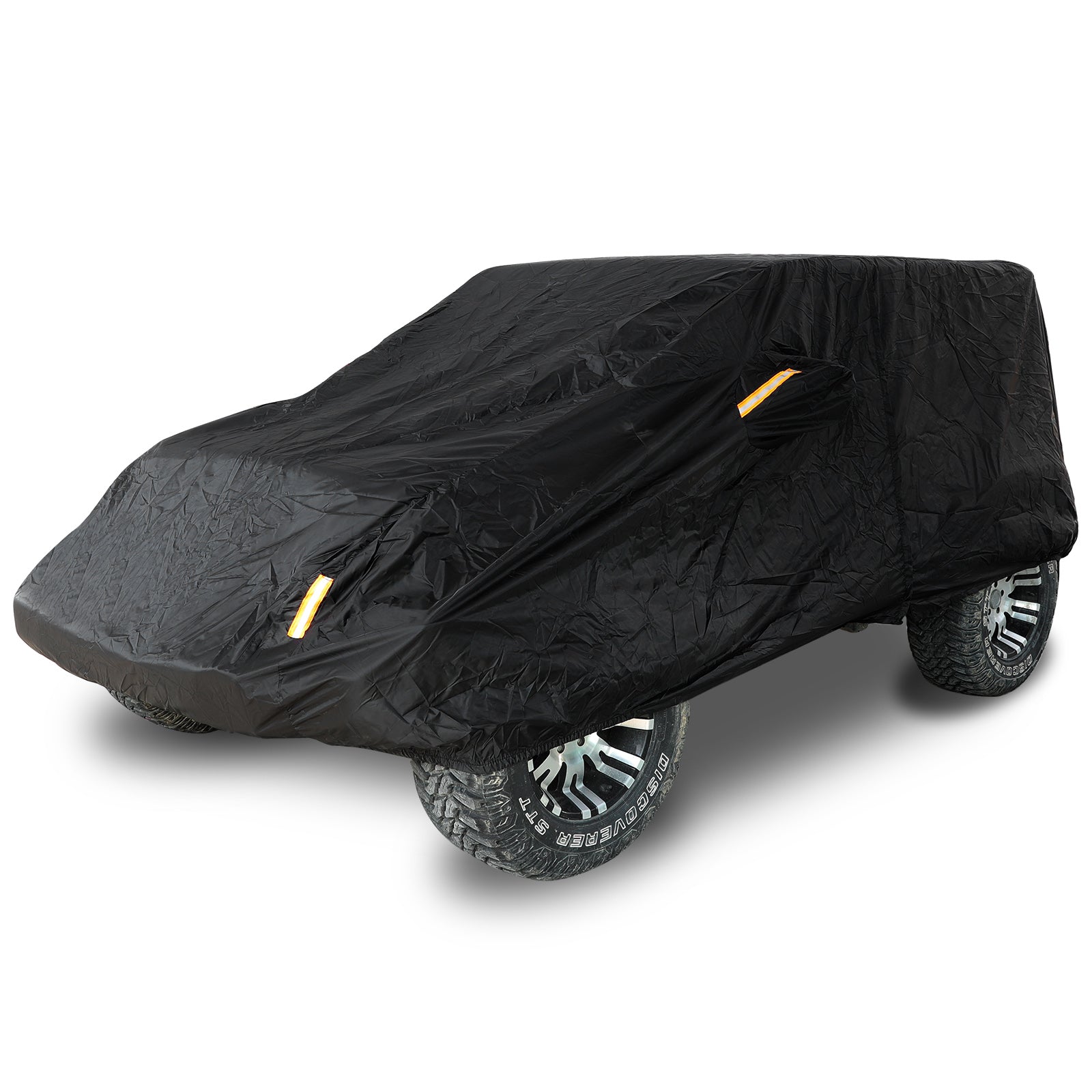 Jeep Wrangler 2-Door Black Car Cover for 1987-2026 Jeep Wrangler YJ TJ LJ JK JL