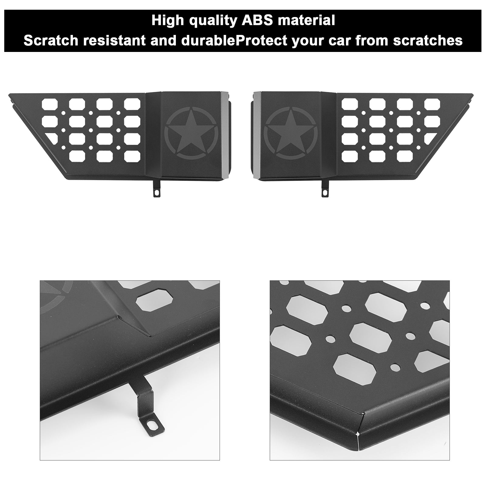 Jeep Metal Front & Rear Door Storage Box for 2018-2026 Jeep Wrangler JL JLU 4XE and Gladiator JT