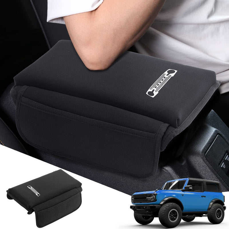 Center Console Armrest Cover with Side Pockets for 2021+ Ford Bronco