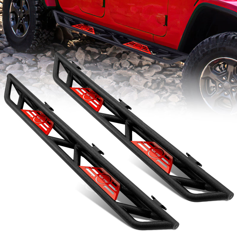 2019-2025 Jeep Gladiator (JT) Textured Black Stainless Steel Side Steps