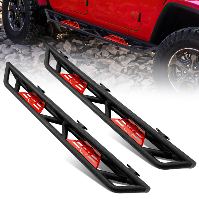 2019-2025 Jeep Gladiator (JT) Textured Black Stainless Steel Side Steps