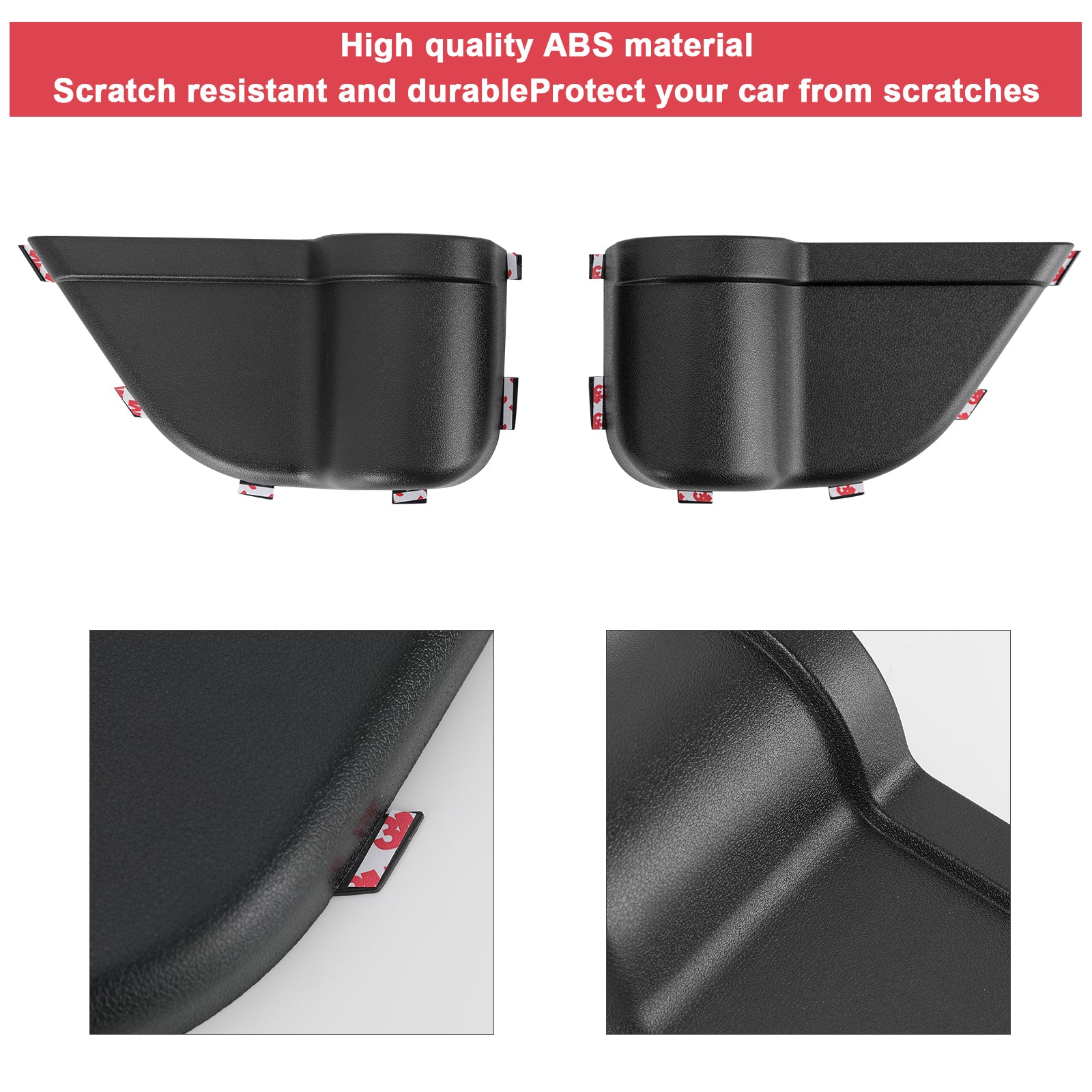ABS Front & Rear Door Storage Box for '11-'18 Jeep Wrangler JK JKU 2/4 Door (4PCS)