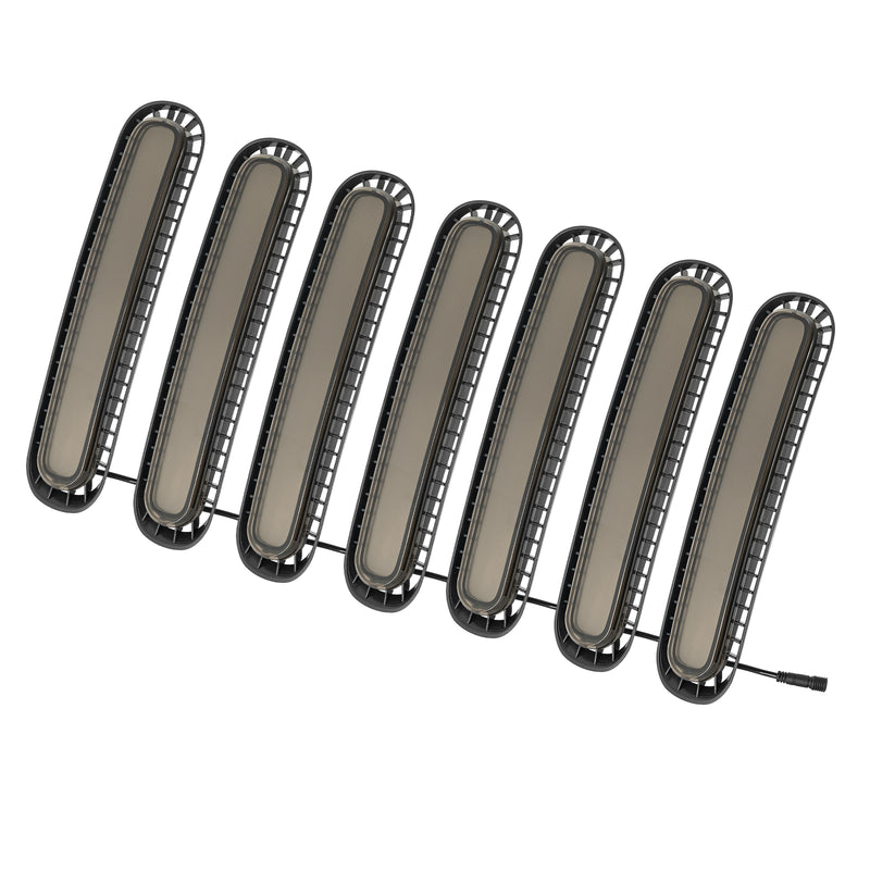 RGB LED Grille Insert Lights Compatible with 2007-2018 Wrangler JK (Factory Grille Only)