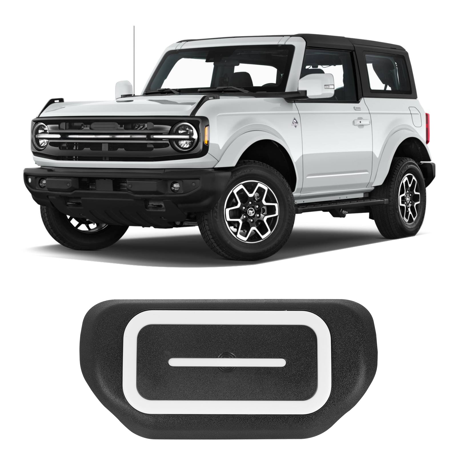2021-2026 Ford Bronco 2 - Door LED ABS Rear Ceiling Lights