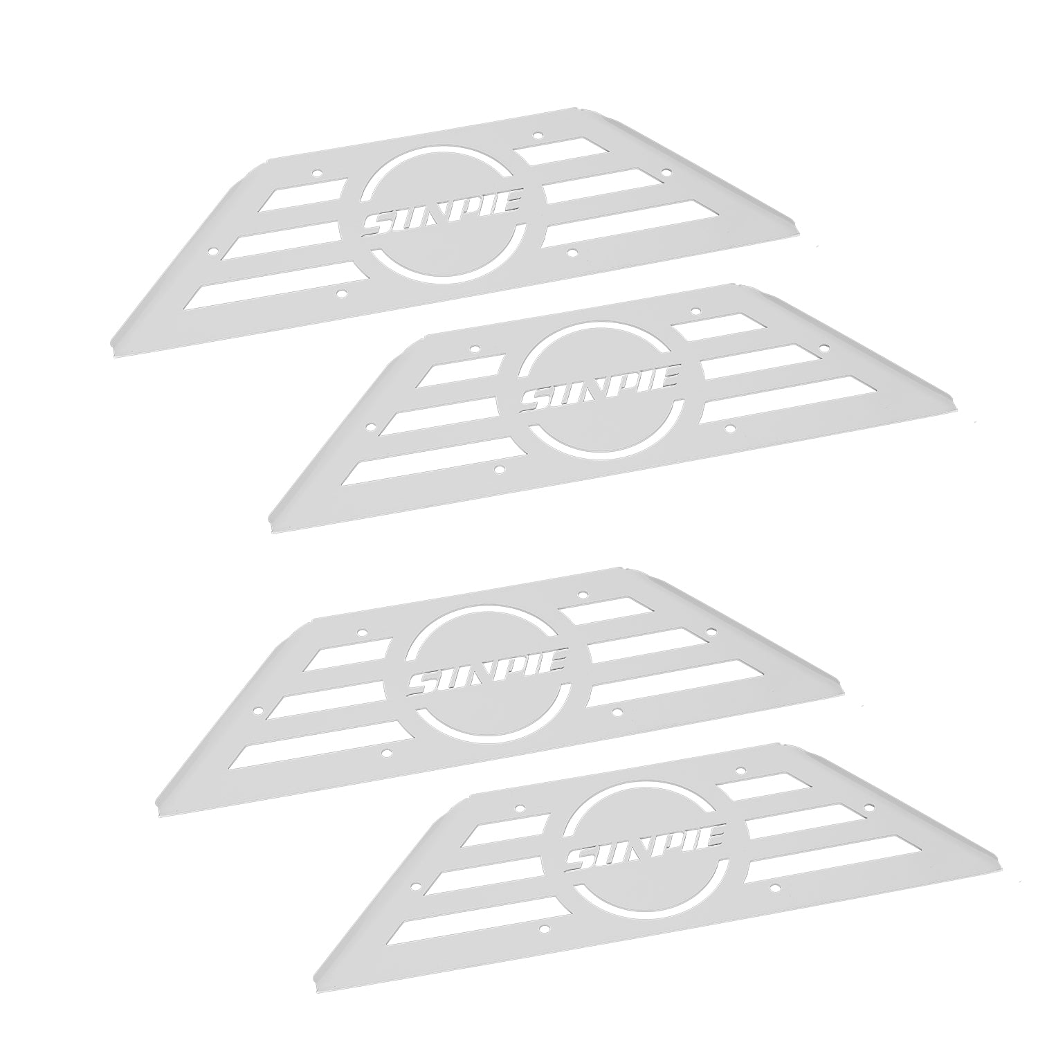 Running Board Color Replacement Trim Panels, 4-Piece Set for 2007–2026 Jeep Wrangler JKU JLU 4xe & Jeep Gladiator JT 4-Door