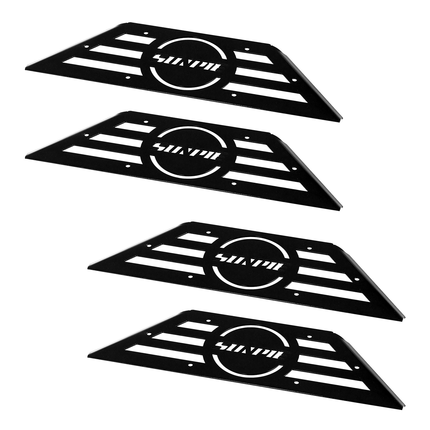 Running Board Color Replacement Trim Panels, 4-Piece Set for 2007–2026 Jeep Wrangler JKU JLU 4xe & Jeep Gladiator JT 4-Door