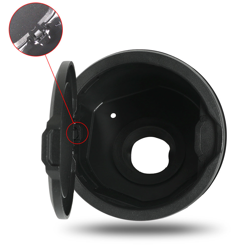Locking Aluminum Fuel Filler Door Cover with key Accessories Compatible with 2018-2026 Jeep Wrangler 4xe JL JLU