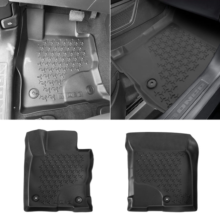 Ford Bronco Sport All Weather TPE Front & Rear Floor Mats