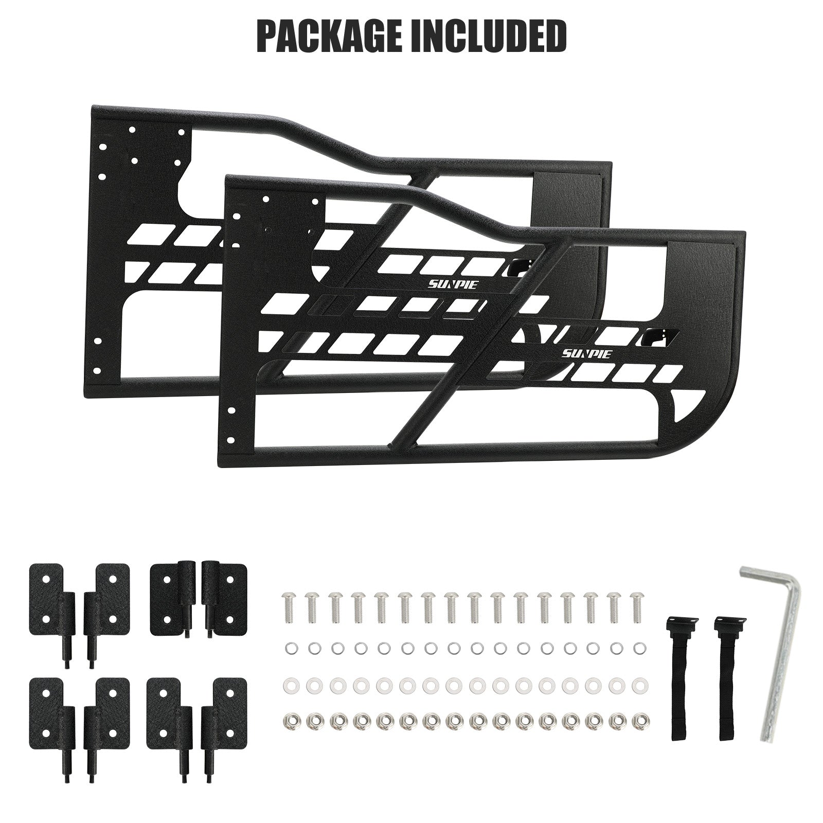 Jeep Steel Tube Doors for 2007-2018 Jeep Wrangler JK 2-Door (2PCS)