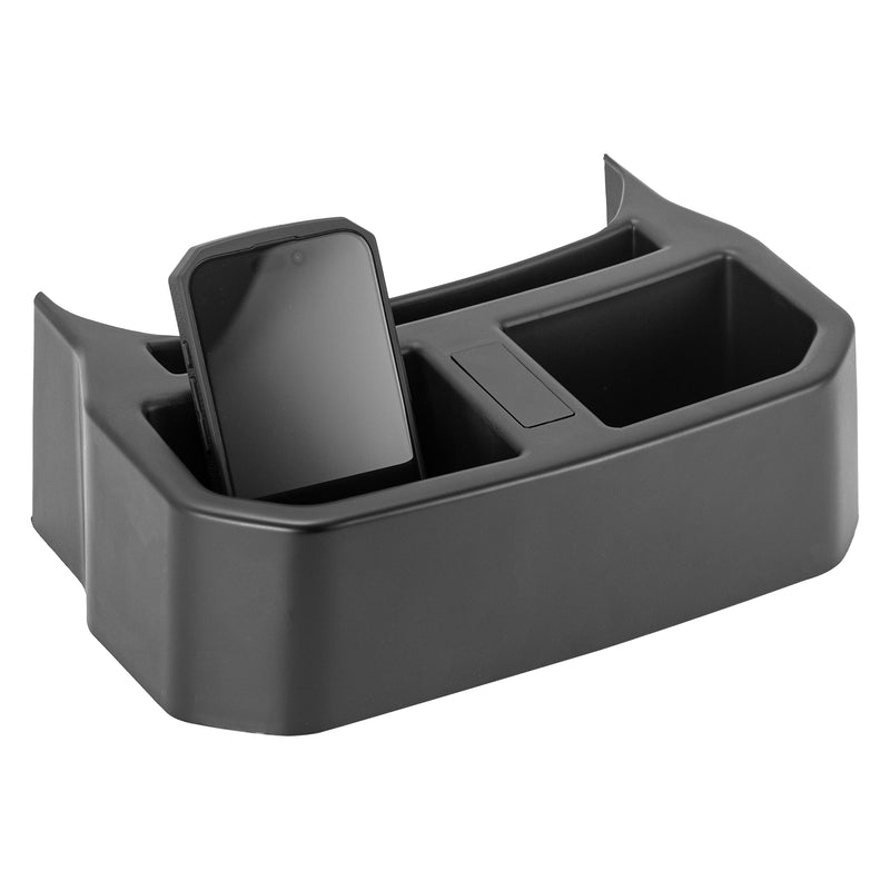 Rear Center Console Cup Holder & Storage Organizer for 2018–2026 Jeep Wrangler JL JLU 4xe & Gladiator JT
