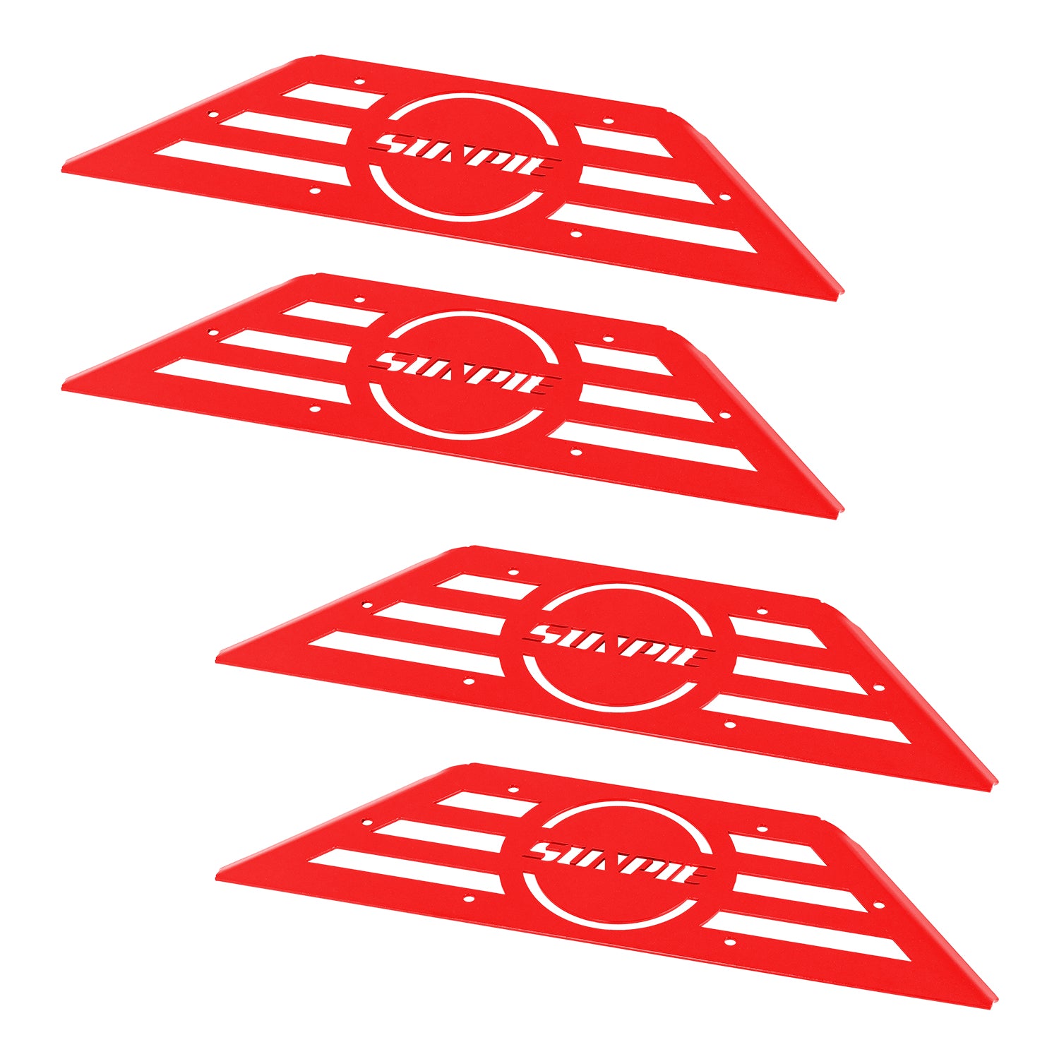 Running Board Color Replacement Trim Panels, 4-Piece Set for 2007–2026 Jeep Wrangler JKU JLU 4xe & Jeep Gladiator JT 4-Door