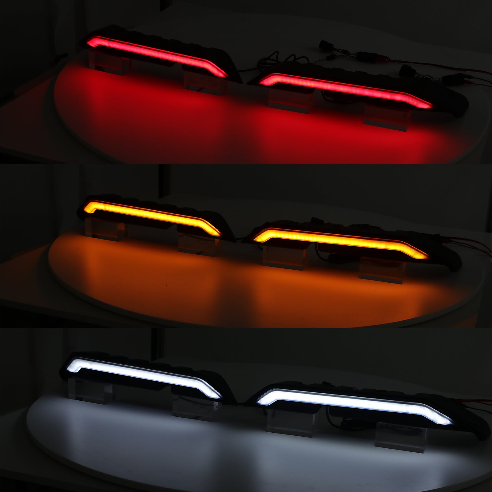 Jeep Multi-Function LED High Mount Rear Roof Lights for 2018-2026 Jeep Wrangler JL JLU 4xe (2Pcs/Set)