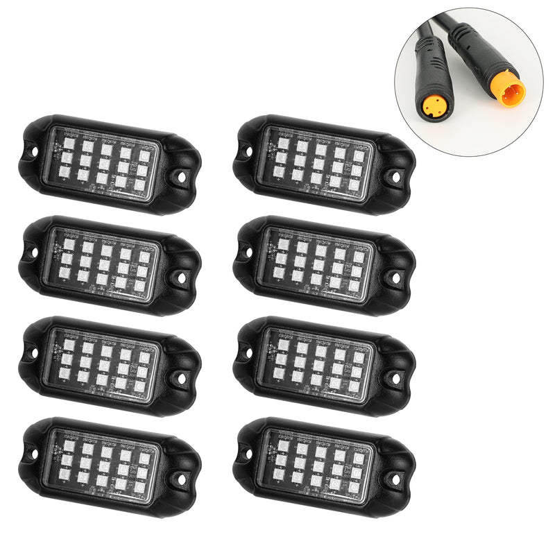 Rotating Series RGB LED Rock Lights Kit for Car | App-Controlled Off-Road Underglow