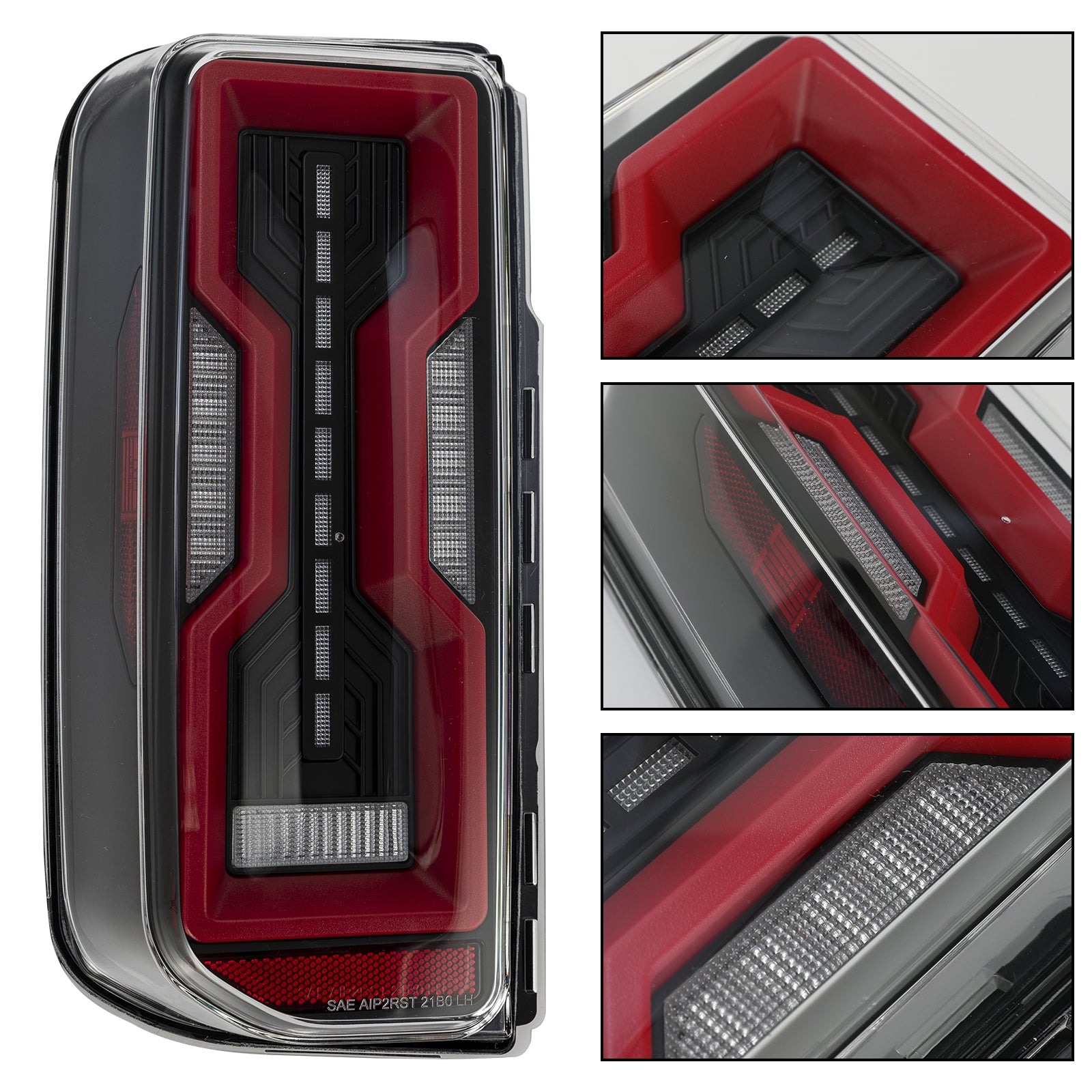Ford Bronco LED Tail Lights ABS - Plastic Smoked and Clear (2Pcs/Set)