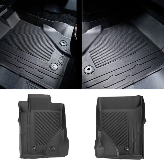 Bronco All Weather TPE Front & Rear Floor Mats for 2021-2025 Ford Bronco 2-Door