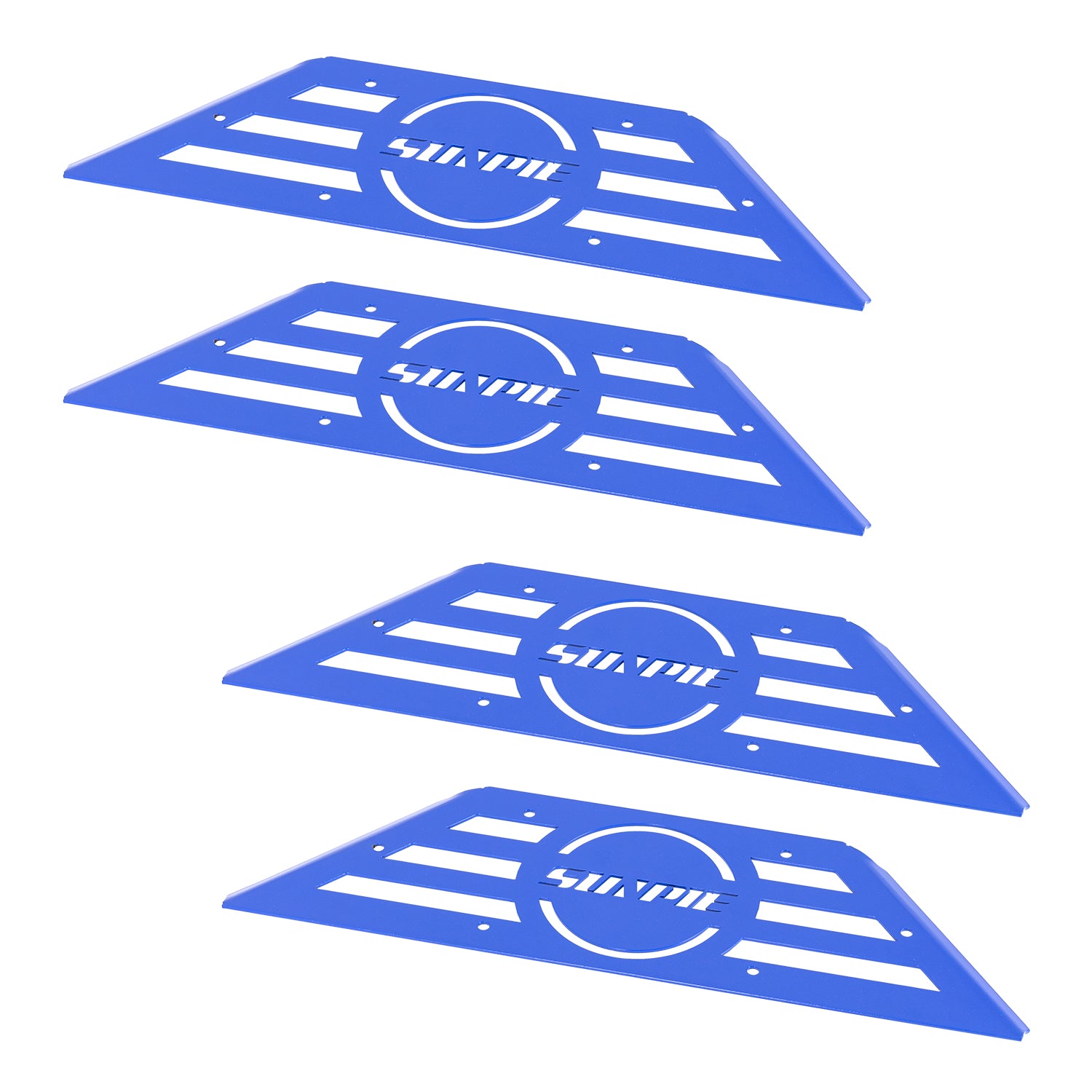 Running Board Color Replacement Trim Panels, 4-Piece Set for 2007–2026 Jeep Wrangler JKU JLU 4xe & Jeep Gladiator JT 4-Door