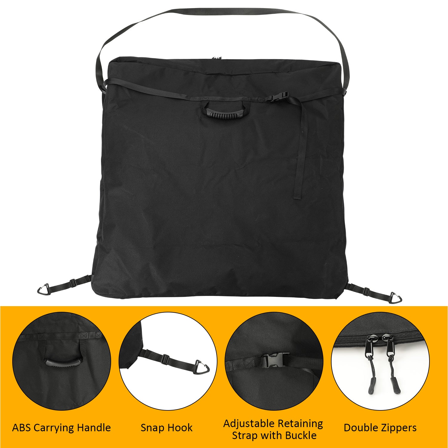 Hard Top Freedom Panel Storage Bag for 2021-2026 Ford Bronco Front Hardtop Organizer Bag
