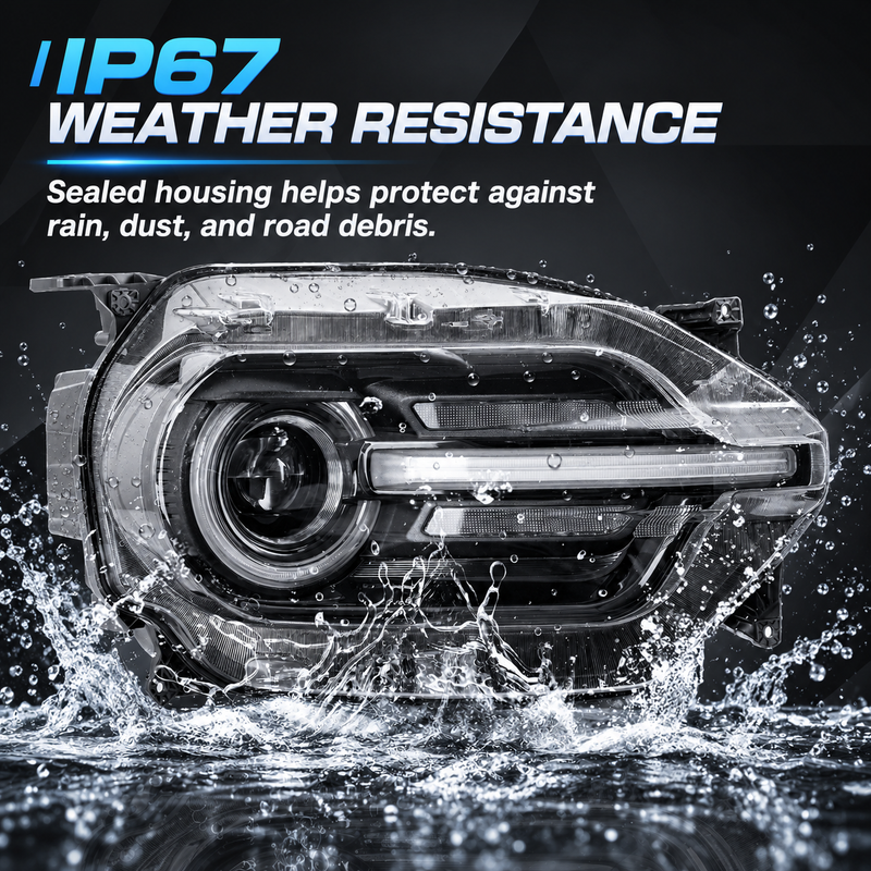 LED Headlight Assemblies with DRL & Turn Signals for 2021–Present Ford Bronco Sport (Pair)