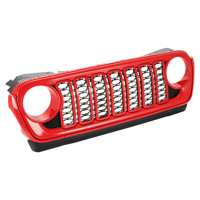 Modular ABS Jeep Front Grille | Fits '18-'25 Jeep Wrangler JL JLU 4xe & Gladiator | Available in 5 Colors