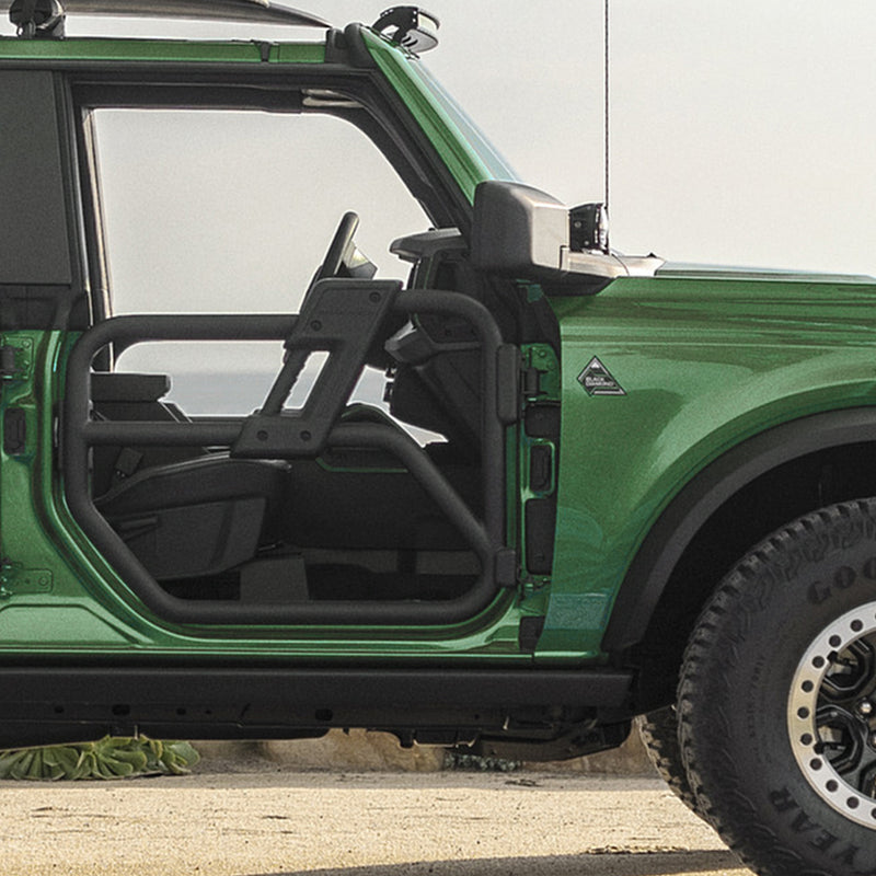Ford Bronco Carbon Steel Matte Surface Tube Doors for 2021-2026 Ford Bronco 2-Door (2PCS)