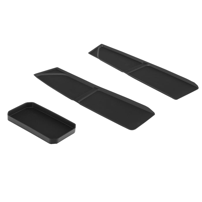 TPE Anti-Slip Center Console Dash Tray for 2021-2025 Ford Bronco 2/4-Door (3PCS)