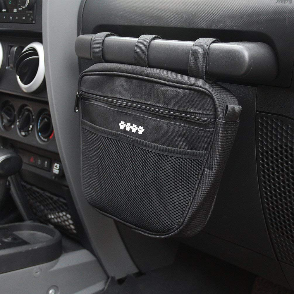 Sunpie Passenger Grab Handle Bar Storage Bag for 1965-2026 Jeep Wrangler JK JL TJ LJ YJ CJ 4XE & Jeep Gladiator JT