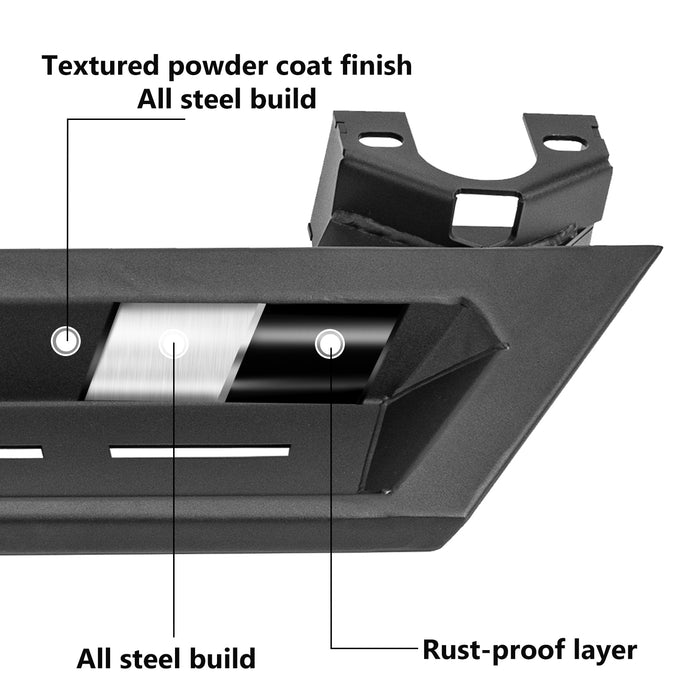 Jeep Running Boards Blade Series for Jeep Wrangler JKU 4-Door (2007-2018）