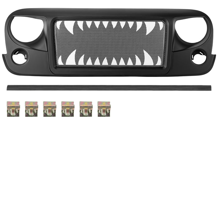 Avenger Shark Jeep Grille for 2007-2018 Jeep Wrangler JK/JKU