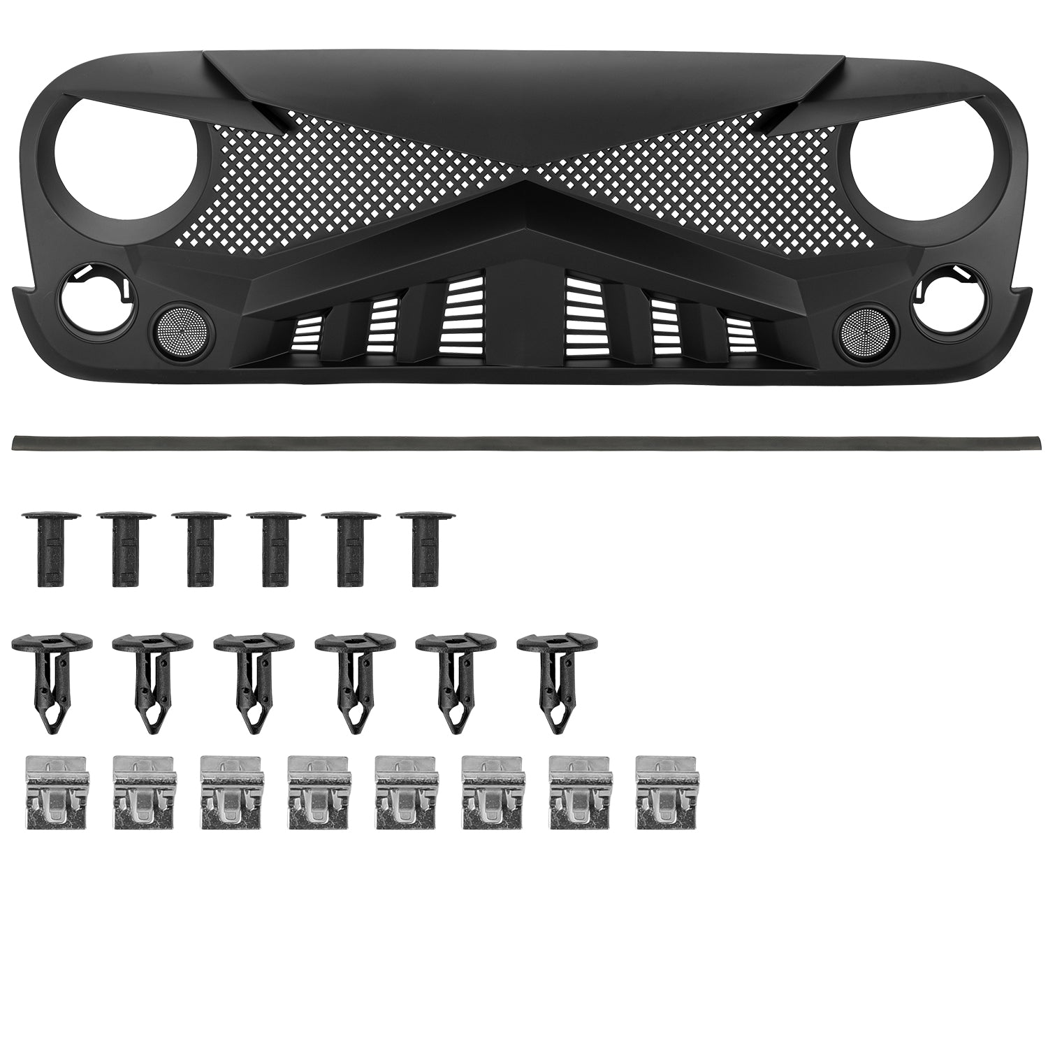 Knight Armor Front Grille for Jeep Wrangler JK (2007–2018)