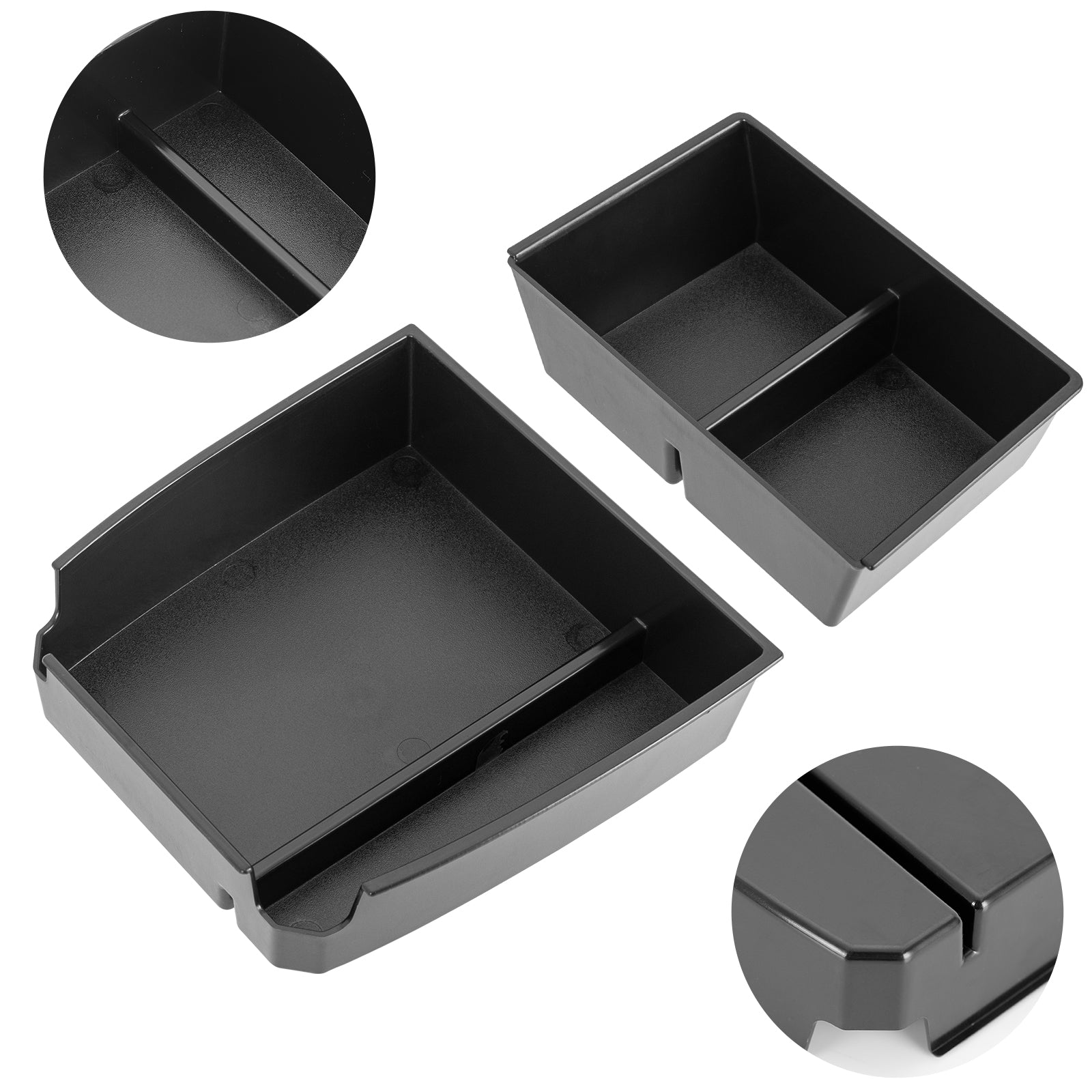 Ford Bronco Sport (2021-2023) Console Organizer - Custom Fit Storage Box (2PCS) (Not compatible for Bronco)