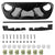 Jeep JL JLU JT Grille (Warcraft) ABS Matte Black Mesh Grille for 2018-2024 Jeep Wrangler & Jeep Gladiator JT
