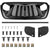 Jeep Grille (Bird of Prey) ABS Matte Black Mesh Grille for 2018-2024 Jeep Wrangler & Jeep Gladiator JT