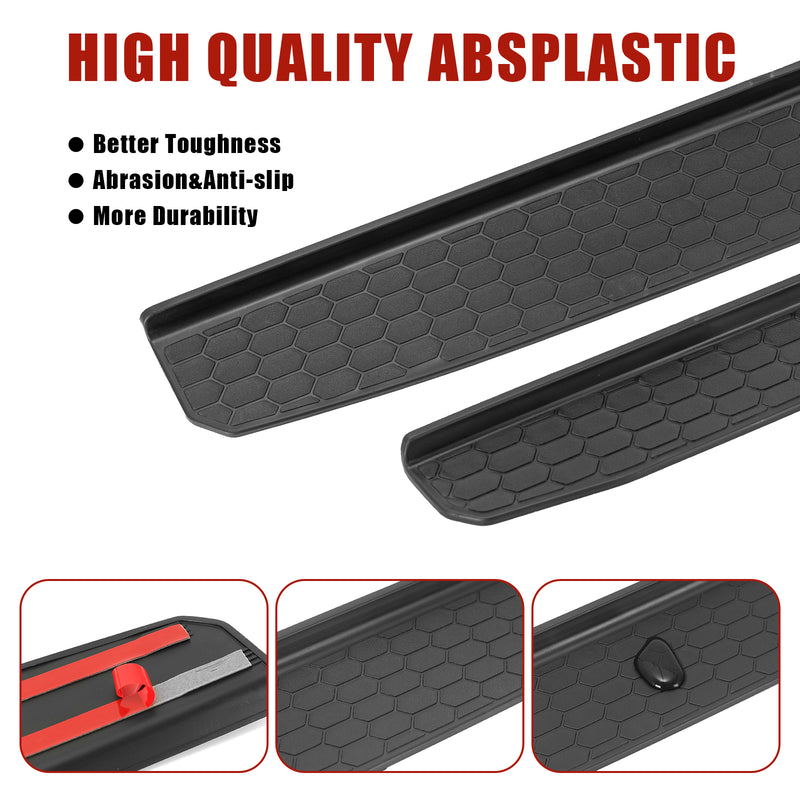 4-Piece Rigid PP Door Sill Guards for 2020–2026 Jeep Gladiator JT