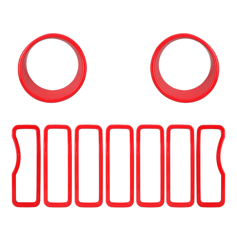 Modular ABS Jeep Front Grille | Fits '18-'25 Jeep Wrangler JL JLU 4xe & Gladiator | Available in 5 Colors