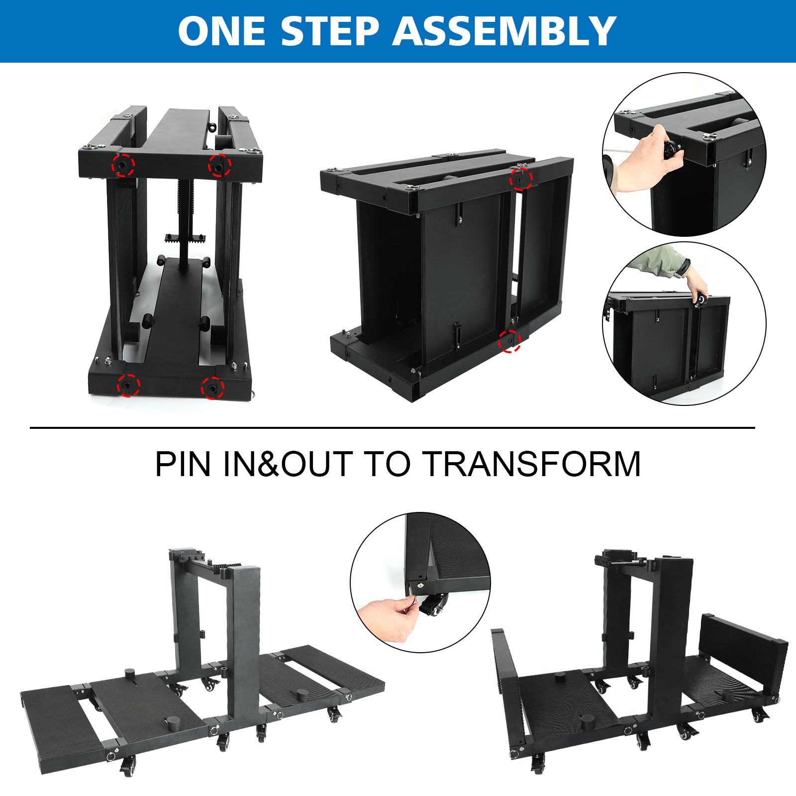 Upgraded Foldable Door Storage Rack Compatible with 07-26 Jeep Wrangler JK JL 4xe & Jeep Gladiator JT
