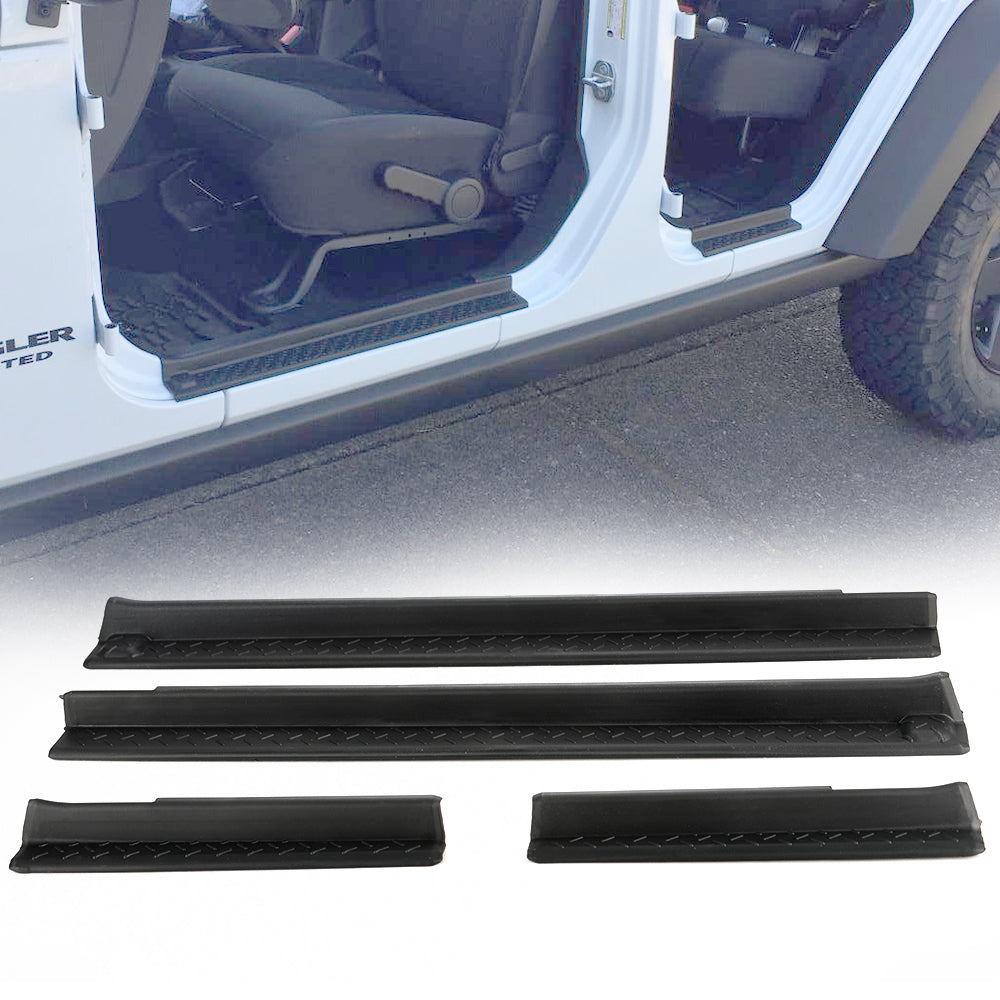 Door Sill Guards Kit for '07-'18 Jeep Wrangler JK JKU (4 PCS)