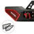 Jeep Wrangler Textured Black Front Bumper with 3 LED Work Lights & 1 Pair 4" RGBW Fog Lights 2 D-Rings & Winch Plate for JK/JKU JL/JLU Jeep Gladiator JT