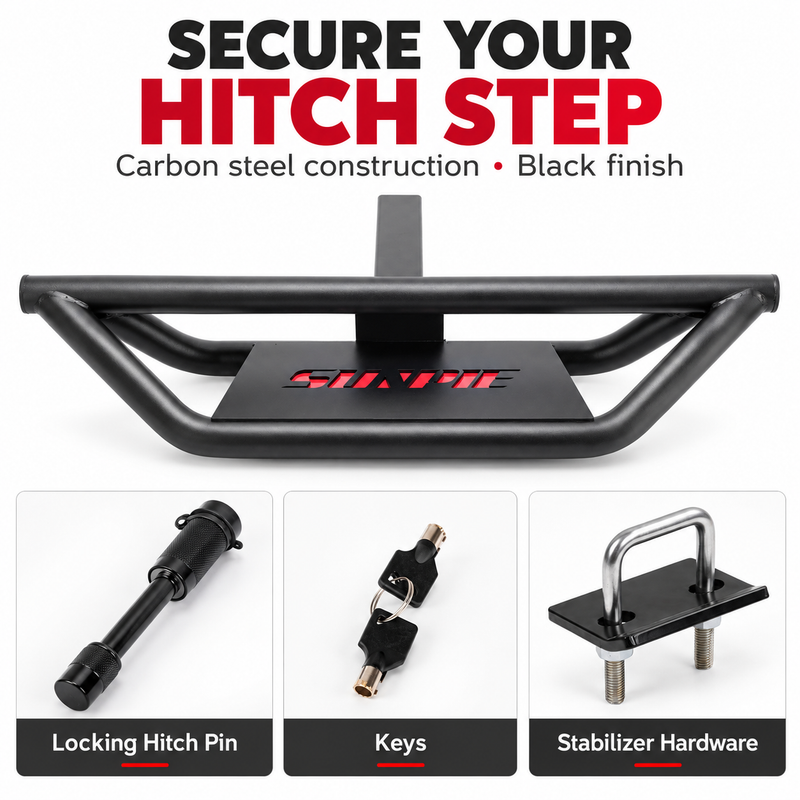 2" Hitch Step for Jeep Wrangler, Gladiator & Ford Bronco