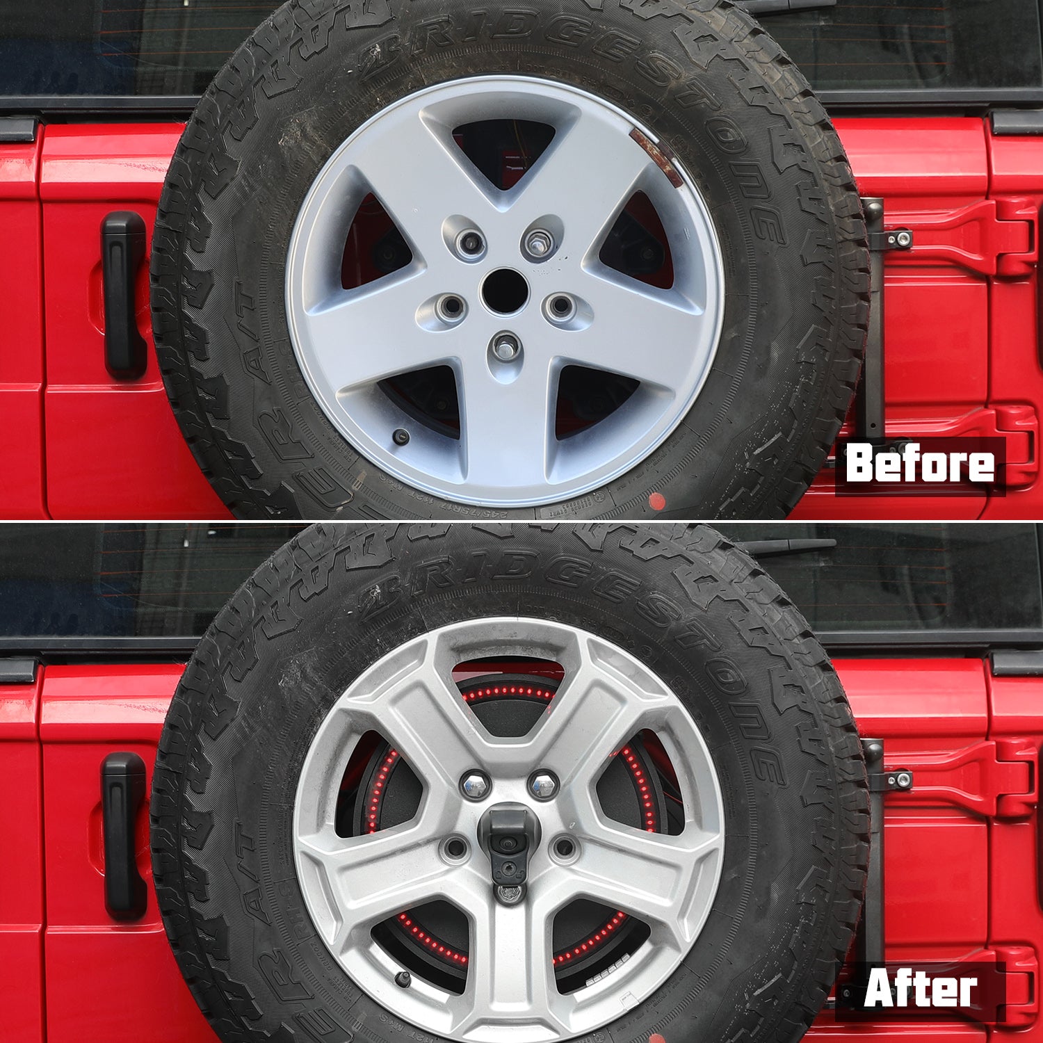 Jeep LED Spare Tire Third Brake Light for 2018-2026 Jeep Wrangler 4xe JL/JLU