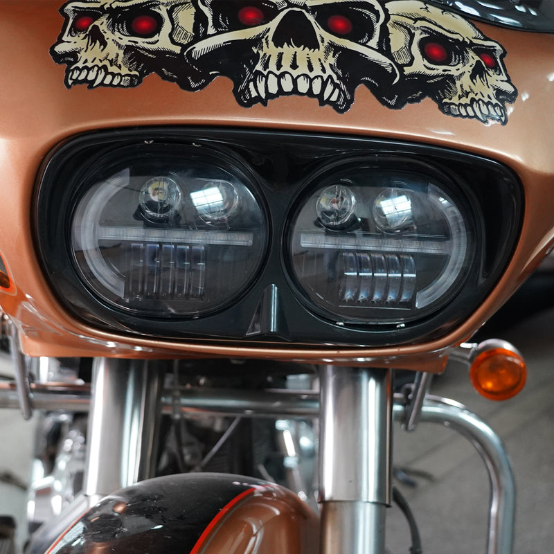 High-Performance Dual-Visionz LED Headlight for '15-'25 Harley-Davidson Road Glide with Integrated DRL & Turn Signals