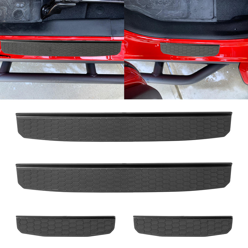 4-Piece Rigid PP Door Sill Guards for 2020–2026 Jeep Gladiator JT