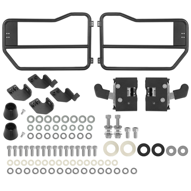 Ford Bronco Carbon Steel Matte Surface Tube Doors for 2021-2025 Ford Bronco 2-Door (2PCS)