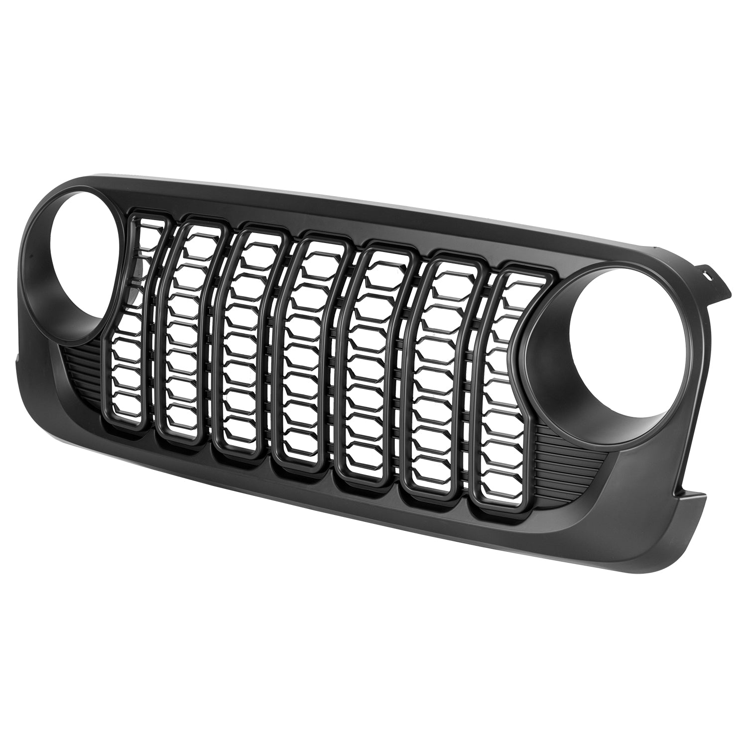 Mesh ABS Plastic Front Grille Compatible with 2007-2018 Wrangler JK/JKU – Aftermarket Replacement