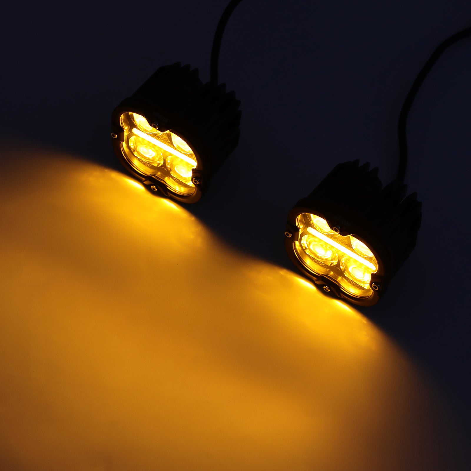 High-Performance 3.5" Quad-LED Pod Light Kit with DRL  Dual Beam Fog & Driving Lights for Off-Road Vehicles