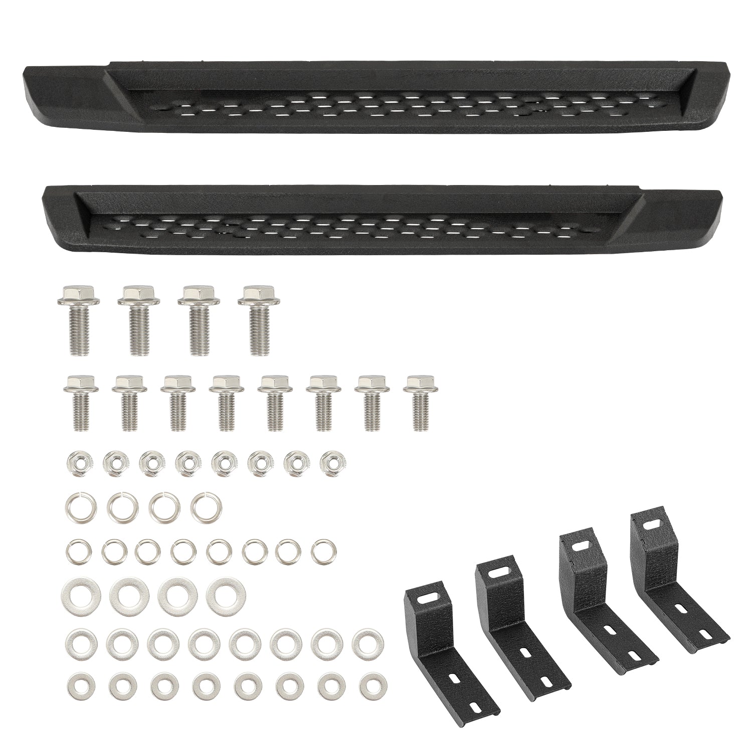 Heavy-Duty Carbon Steel Running Boards for 2021-2026 Ford Bronco 2-Door