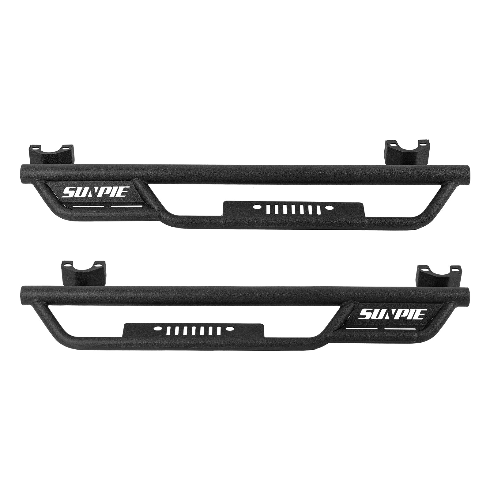 Entry-Level Running Boards Side Step Bars for 2007-2018 Jeep Wrangler JK  2 Door, Bolt-On Nerf Bars